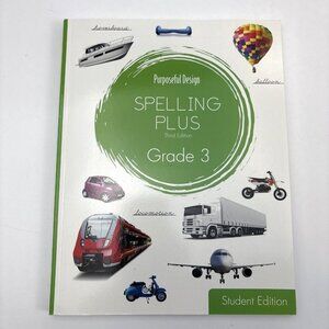 Purposeful‎ Design Spelling Plus Grade 3 Student (3rd Edition) 3rd Grade NEW
